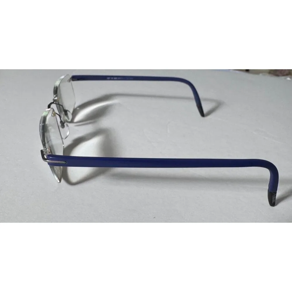 Silhouette Rimless Eyeglass FRAMES ONLY 5377 60 6063 51-19 140 5379 Blue Austria
